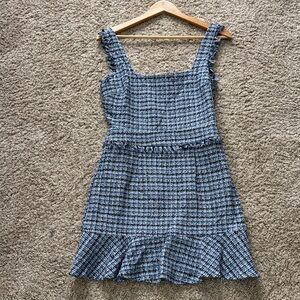 Lulu's Blue and White Mini Dress